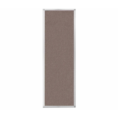 Versare Hush Panel Configurable Cubicle Partition 2' x 6' Latte Fabric 1852213